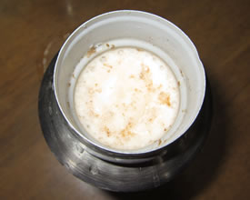 水筒にお湯